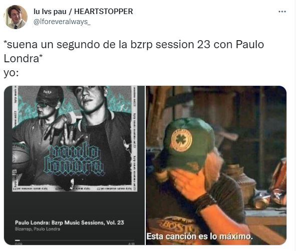 Los mejores memes de la sesión 23 de Paulo Londra y Bizarrap.