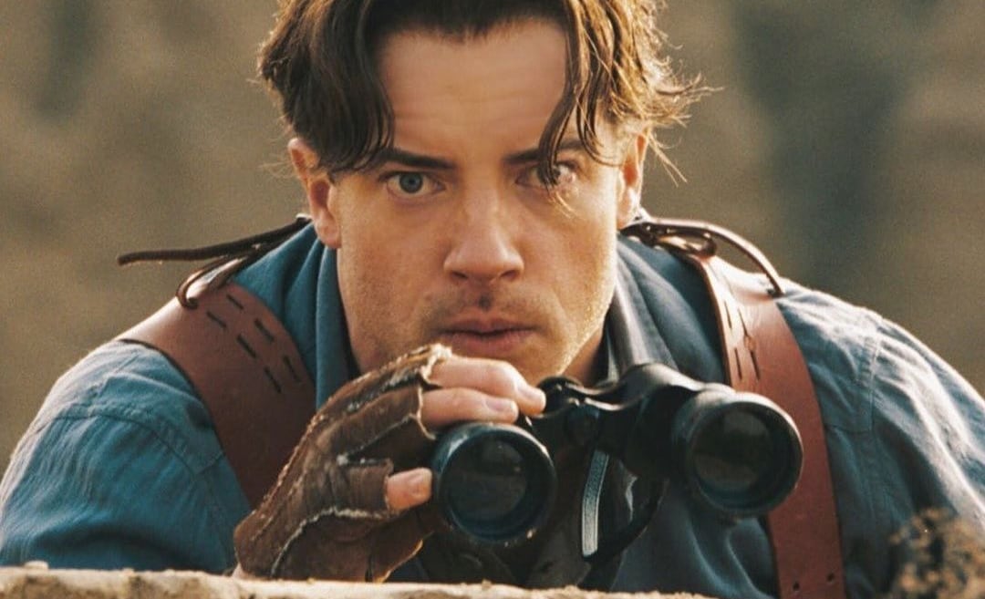 Brendan Fraser en La Momia. / Instagram