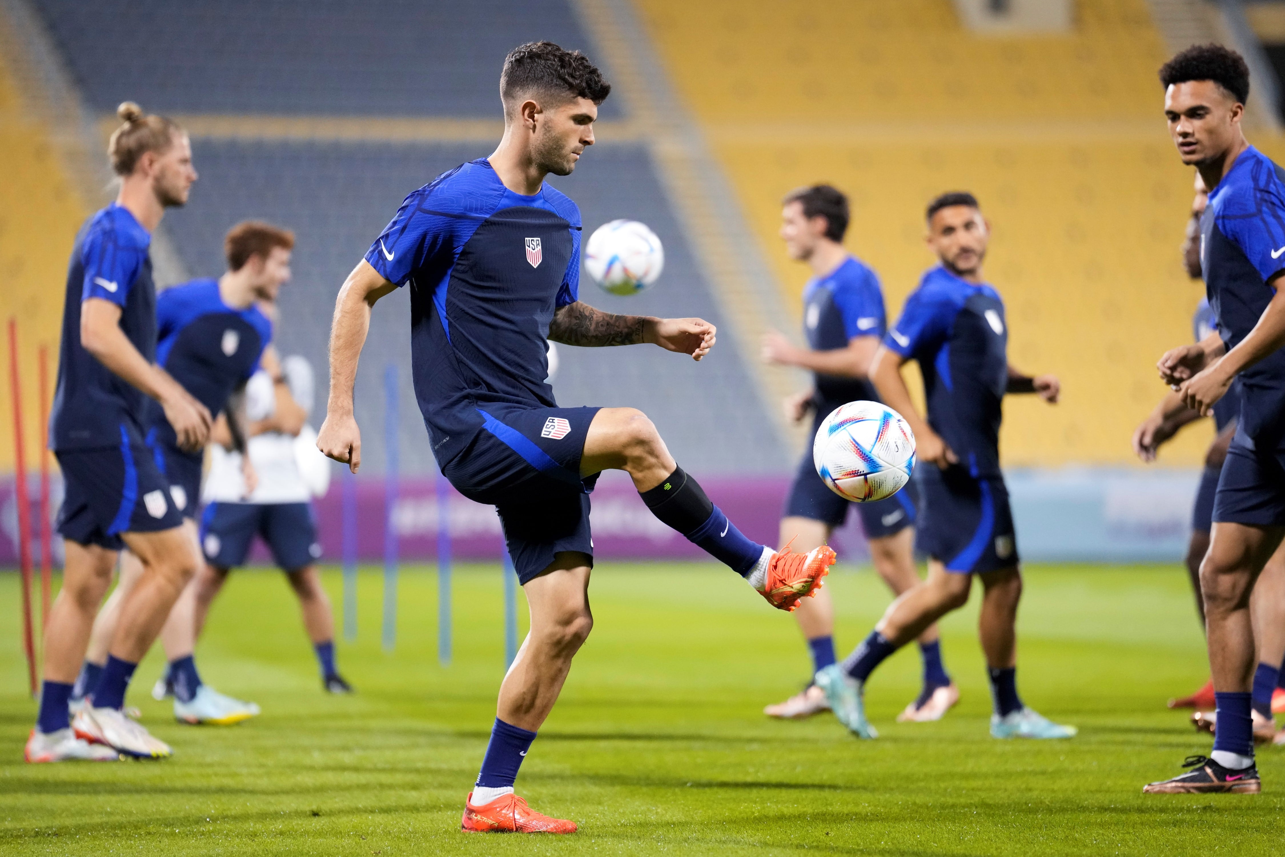 Christian Pulisic, uno de los jugadores más talentosos de Estados Unidos, que se enfrenta a Irán. (AP)