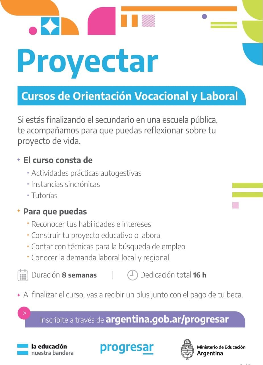 Inscripciones abiertas para el Programa Proyectar