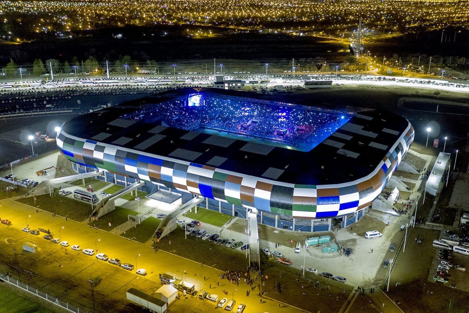 Estadio La Pedrera, Villa Mercedes, San Luis, donde jugará River su amistoso contra Unión La Calera.