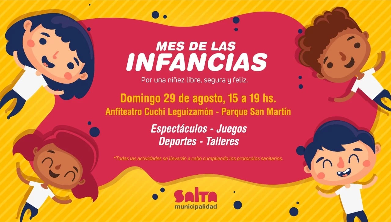 Las actividades son este domingo 29 de agosto, de 15 a 19 hs.