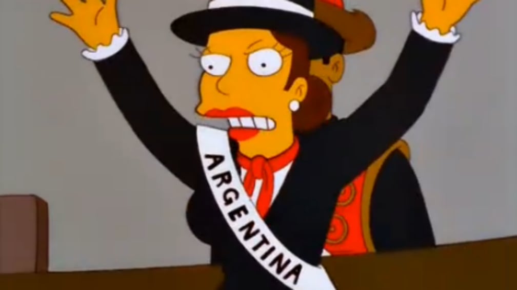 La Argentina estuvo presente en varios capítulos de 'Los Simpson'.