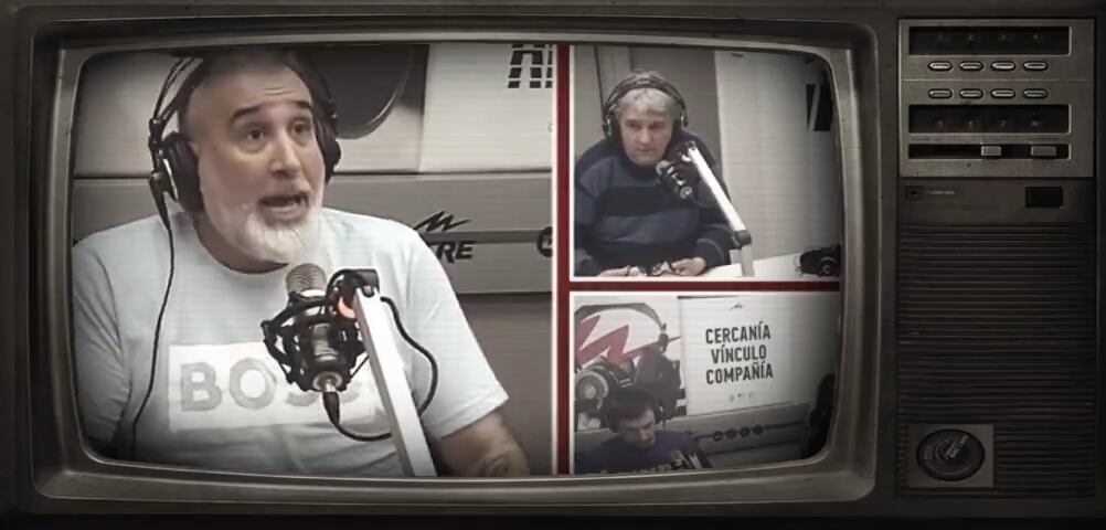 El relator y periodista Gabriel Anello, en Radio Mitre. (Captura).