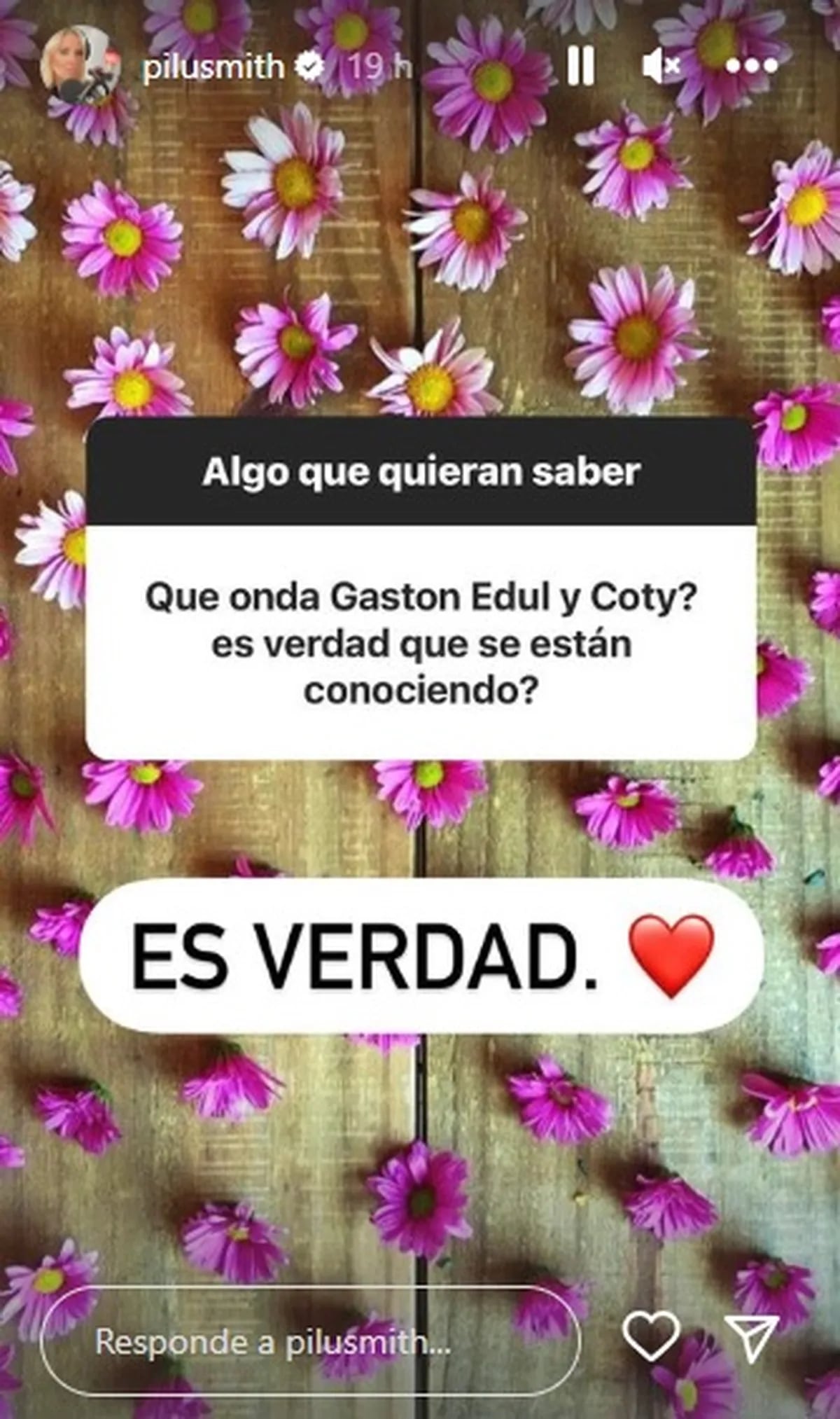 Edul y Coti se estarían conociendo.