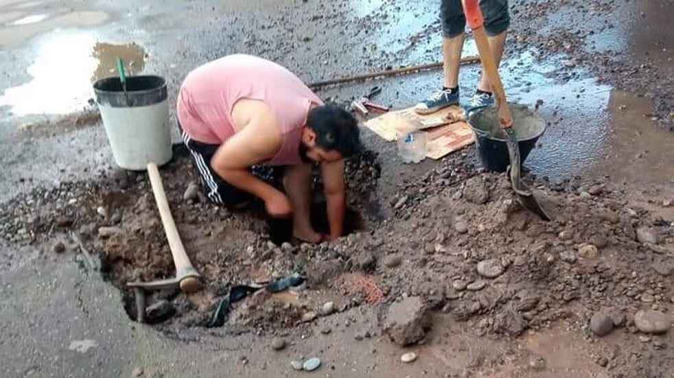 La pérdida se encontraba en calle Las Heras al 86 en Cuadro Nacional. Gentileza