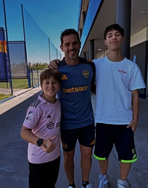 Gianluca y su fanatismo por Boca.