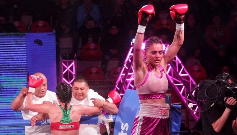 La Princesita Luján, actual referente del boxeo femenino.