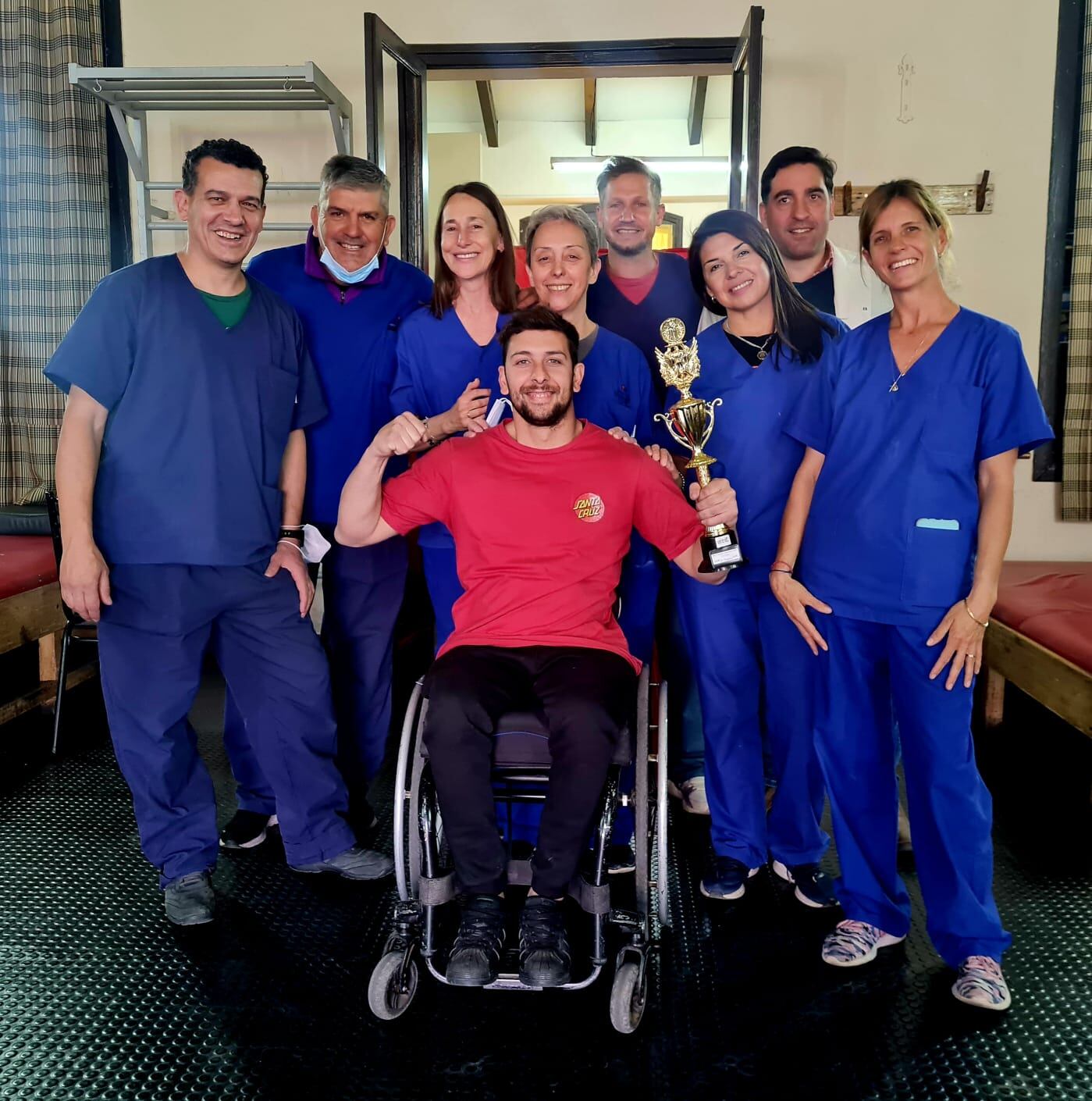 Marcelo López, campeón argentino de tenis de mesa adaptado.