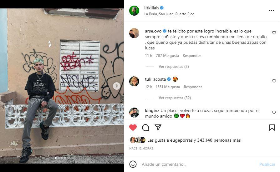 Lit Killah viajó a Puerto Rico, cumplió su sueño de chico y emocionó a sus seguidores