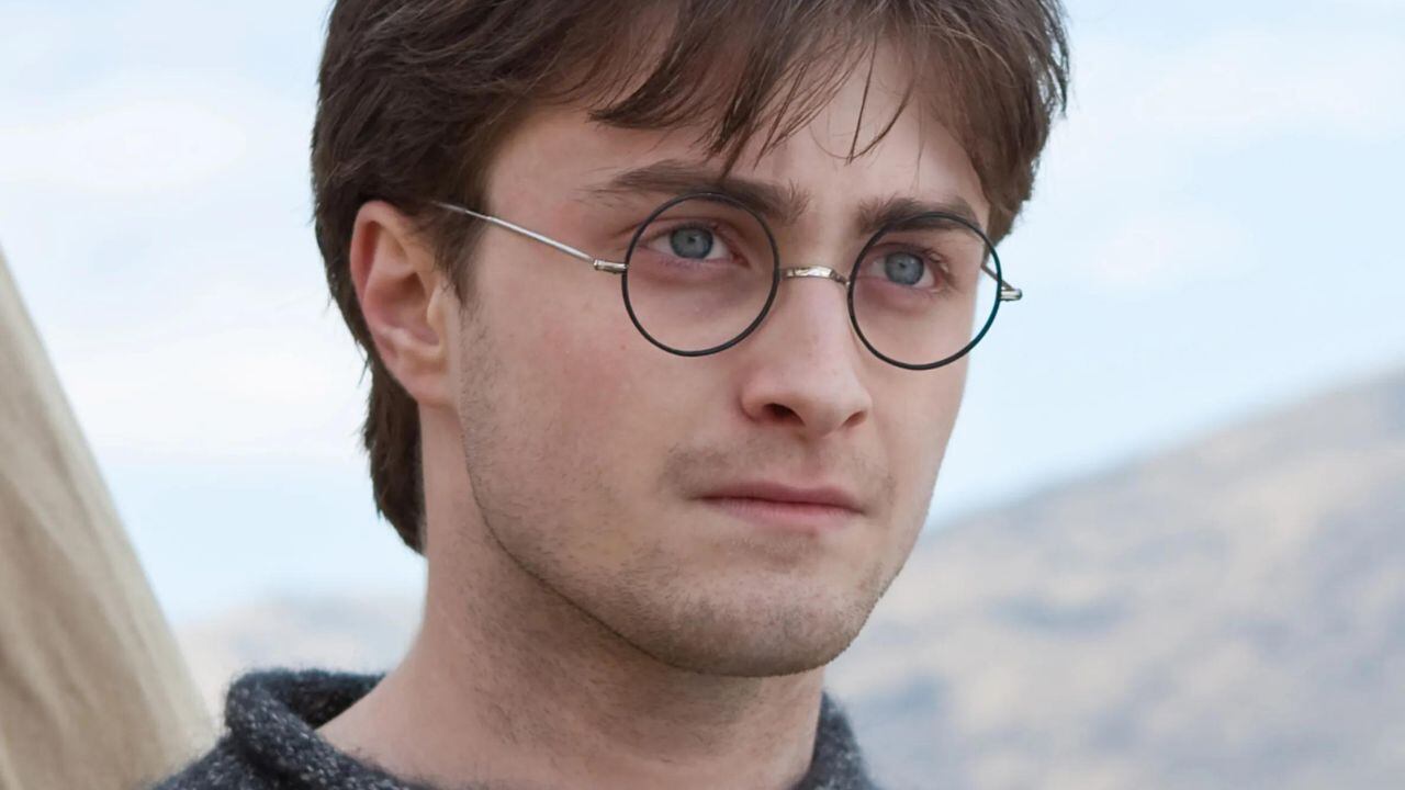 Daniel Radcliffe como Harry Potter.