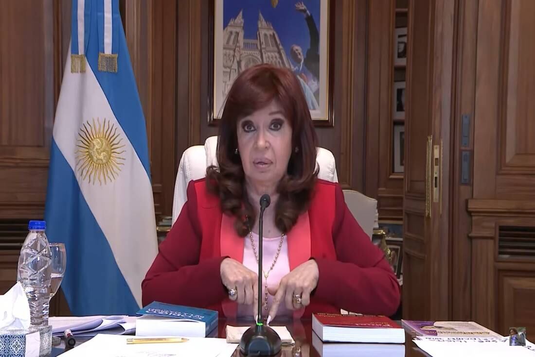 La vicepresidenta habló desde su despacho en el Senado.