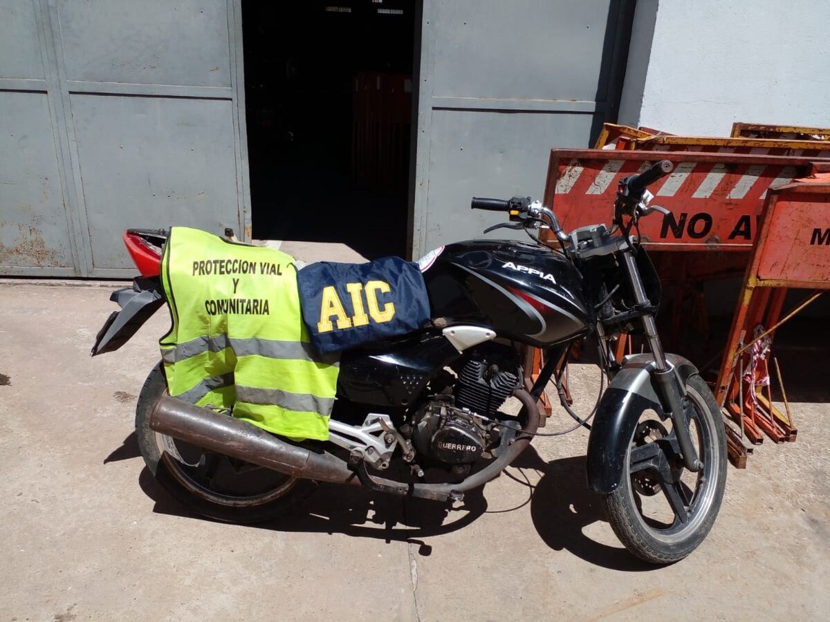 Se detectó una moto cuyo motor y carrocería no coincidían
