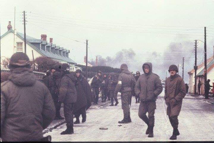 Desembarco de tropas argentinas en Malvinas.