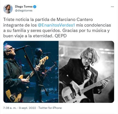 Diego Torres despidió a Cantero.