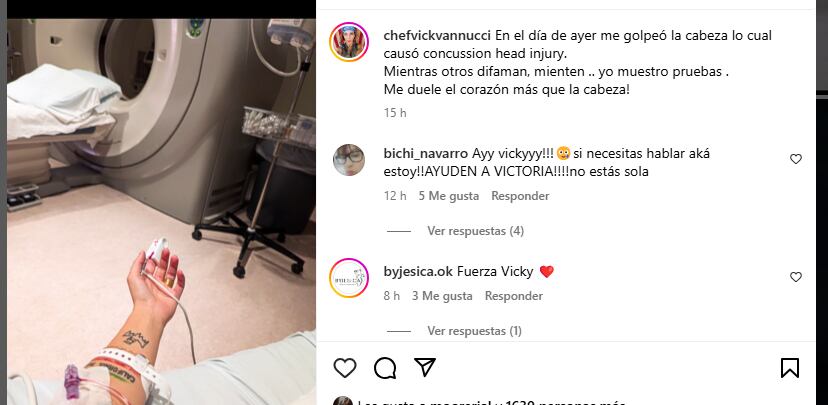 Victoria Vannucci fue internada tras ser atacada por Matías Garfunkel