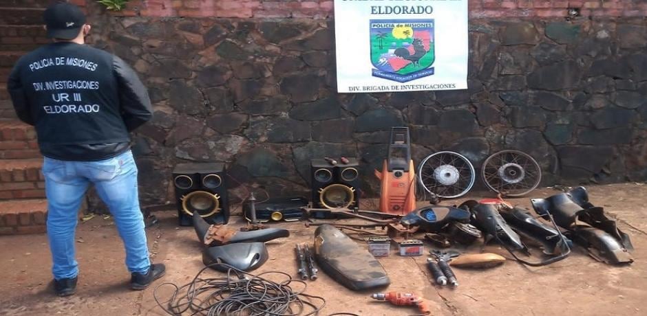 Allanamientos en Eldorado culminó con el secuestro de varios elementos robados