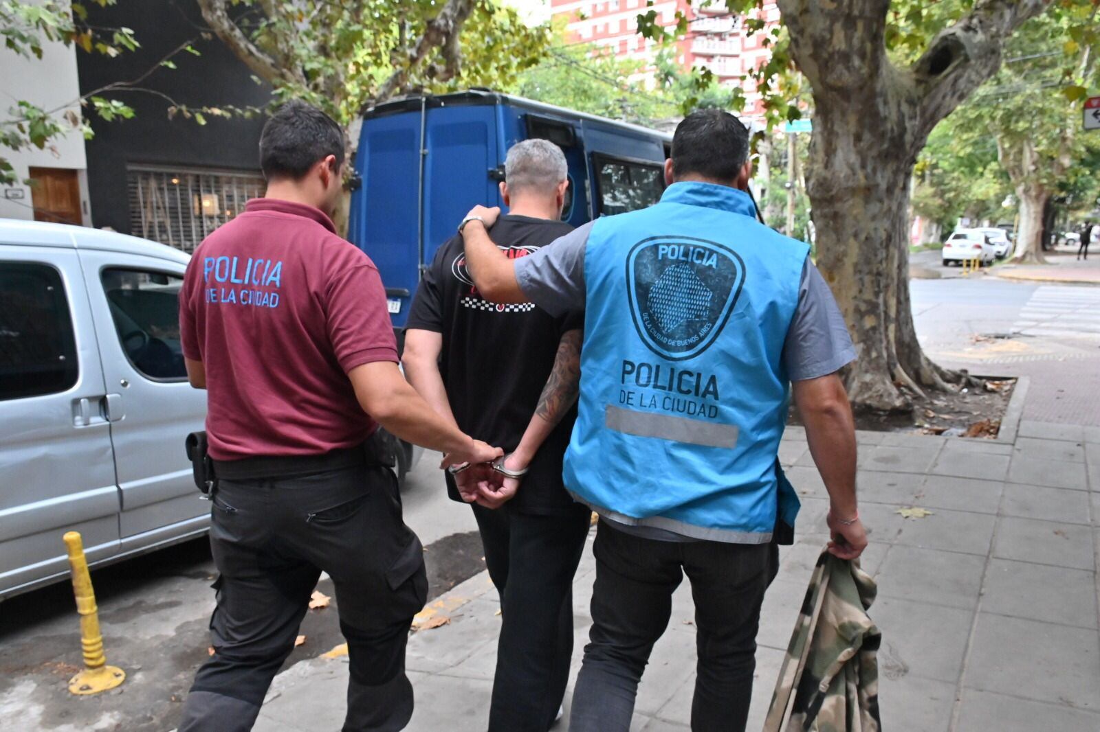 Corazza en la primera detención. (Policía de la Ciudad)