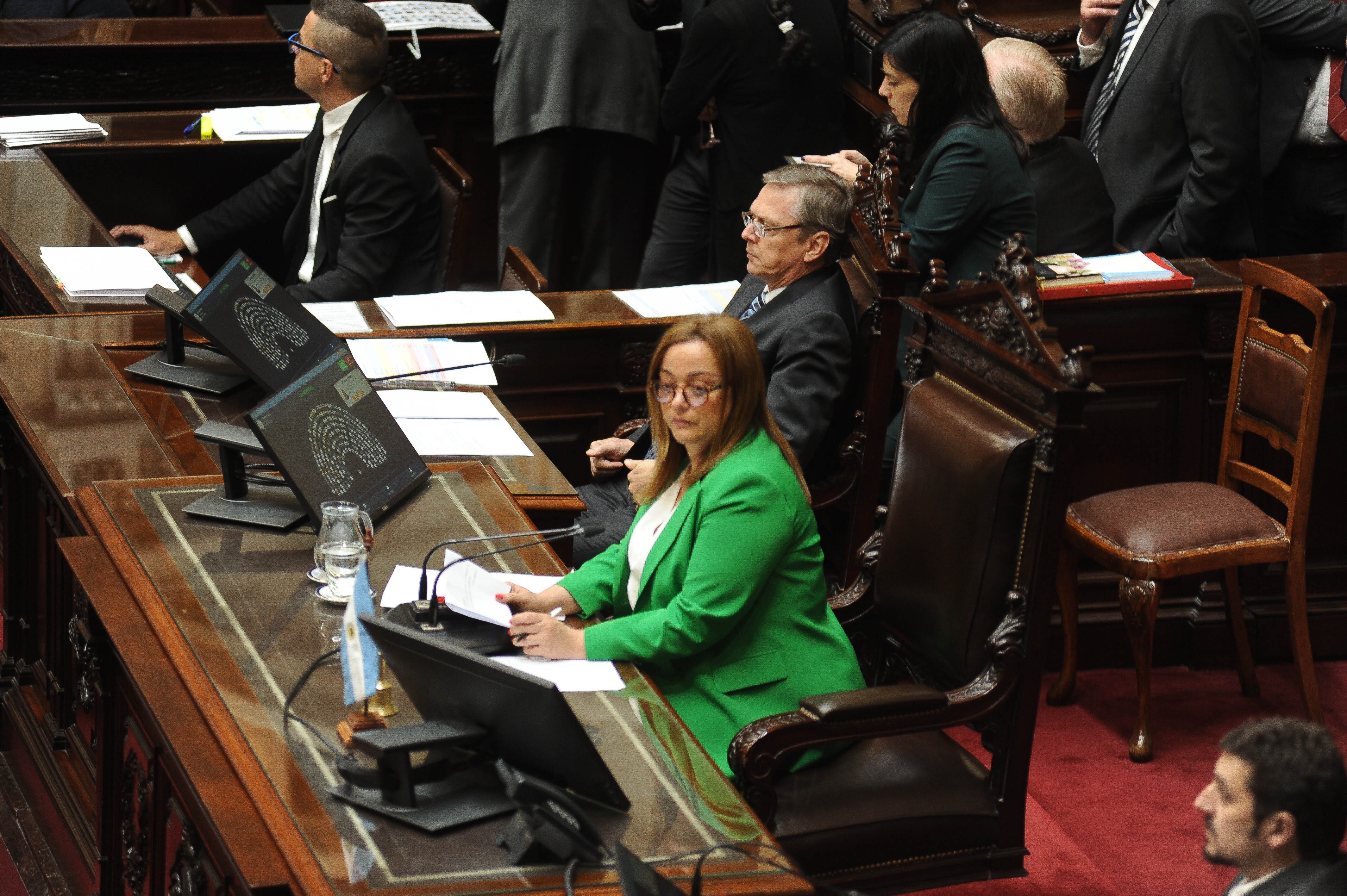 Cecilia Moreau, presidenta de la Cámara Baja. 