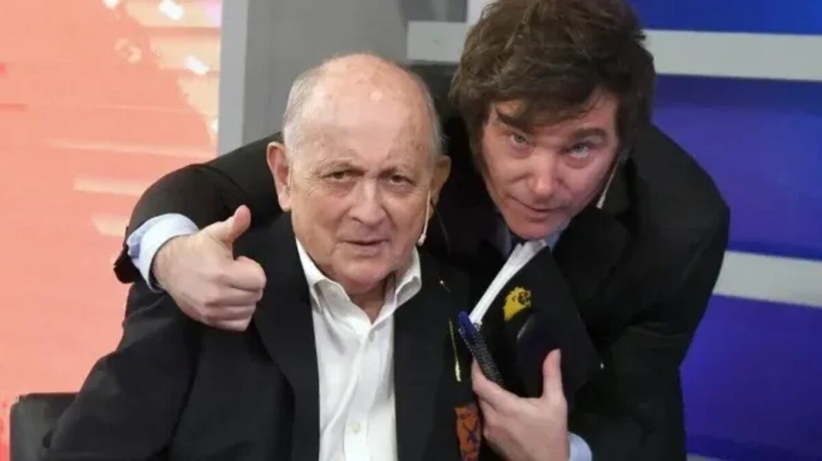 Internaron a “Chiche” Gelblung y Javier Milei fue a visitarlo