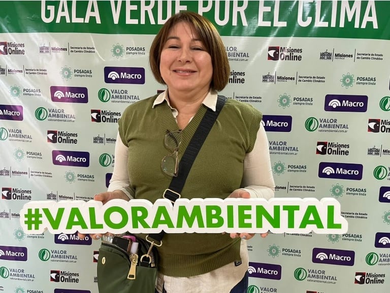 Gala Verde por el Clima en Misiones: Ruth Ortellado y la necesidad de modificaciones en la matriz energética mundial.