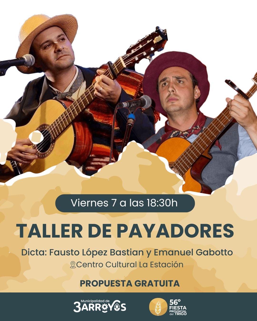 Taller gratuito de Payadores