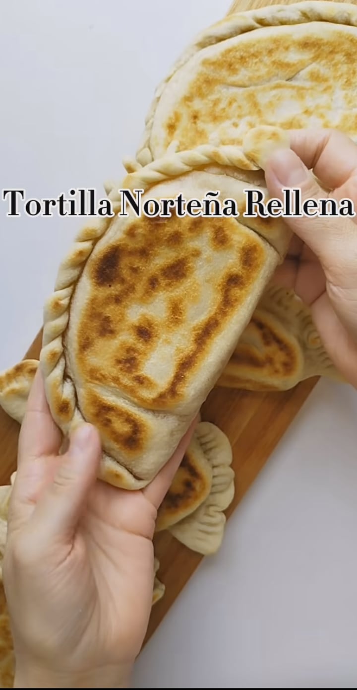 Tortilla norteña rellena