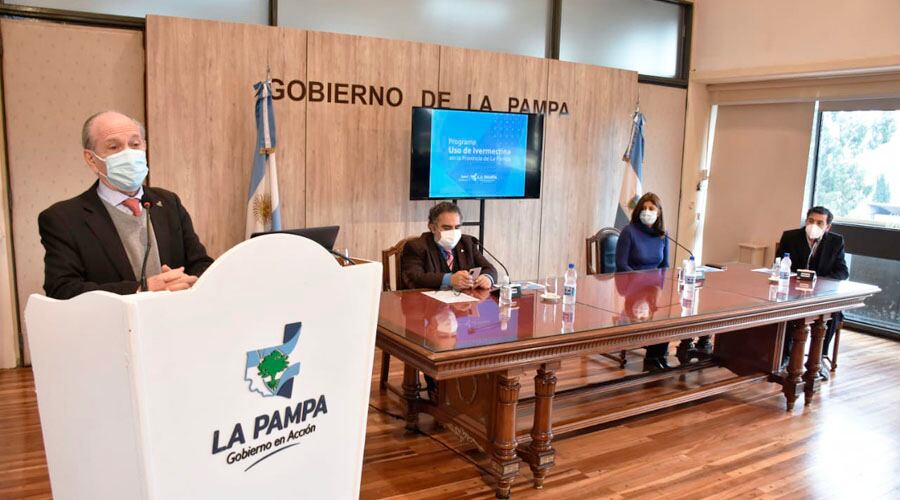 La conferencia de prensa se realizó este miércoles en la Casa de Gobierno 