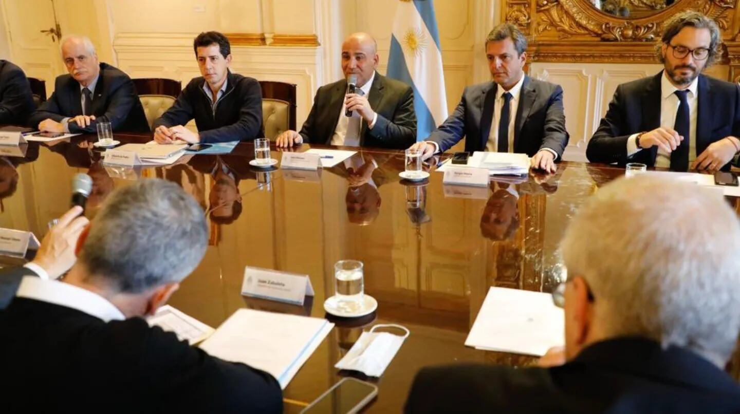 El presidente Alberto Fernández encabezó la reunión de Gabinete.