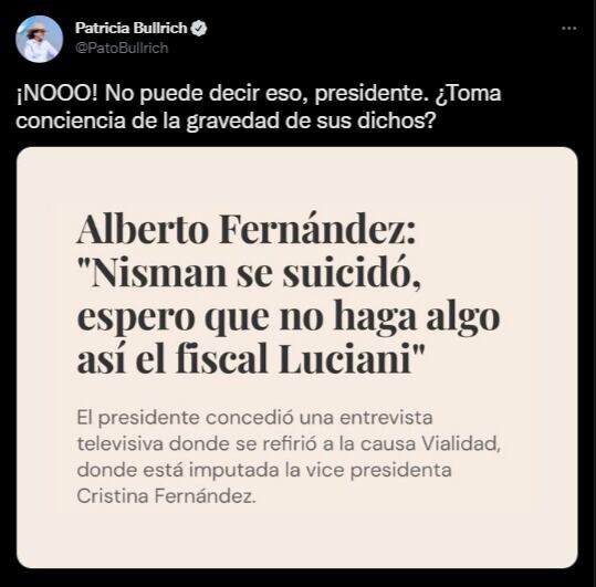 La dura reacción de la oposición contra Alberto Fernández por sus dichos sobre el fiscal Nismal y Luciani.