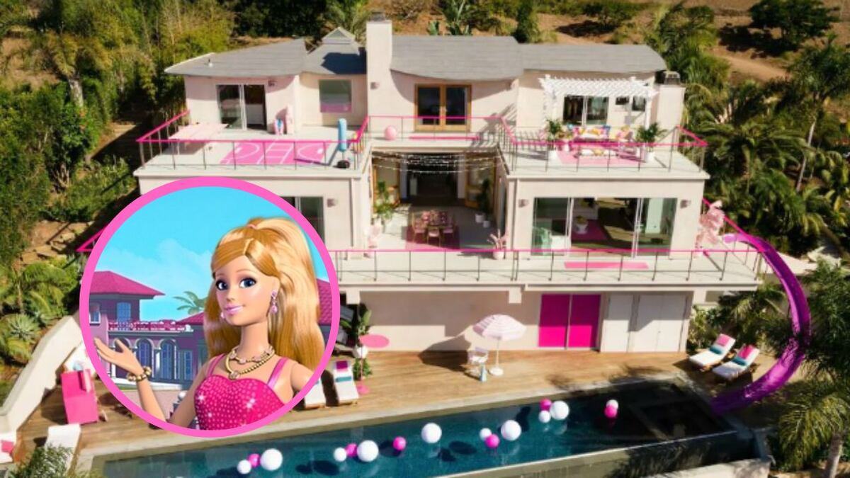 Tres pisos, mucho rosa y una enorme pileta: así es la casa de Barbie que se puede alquilar