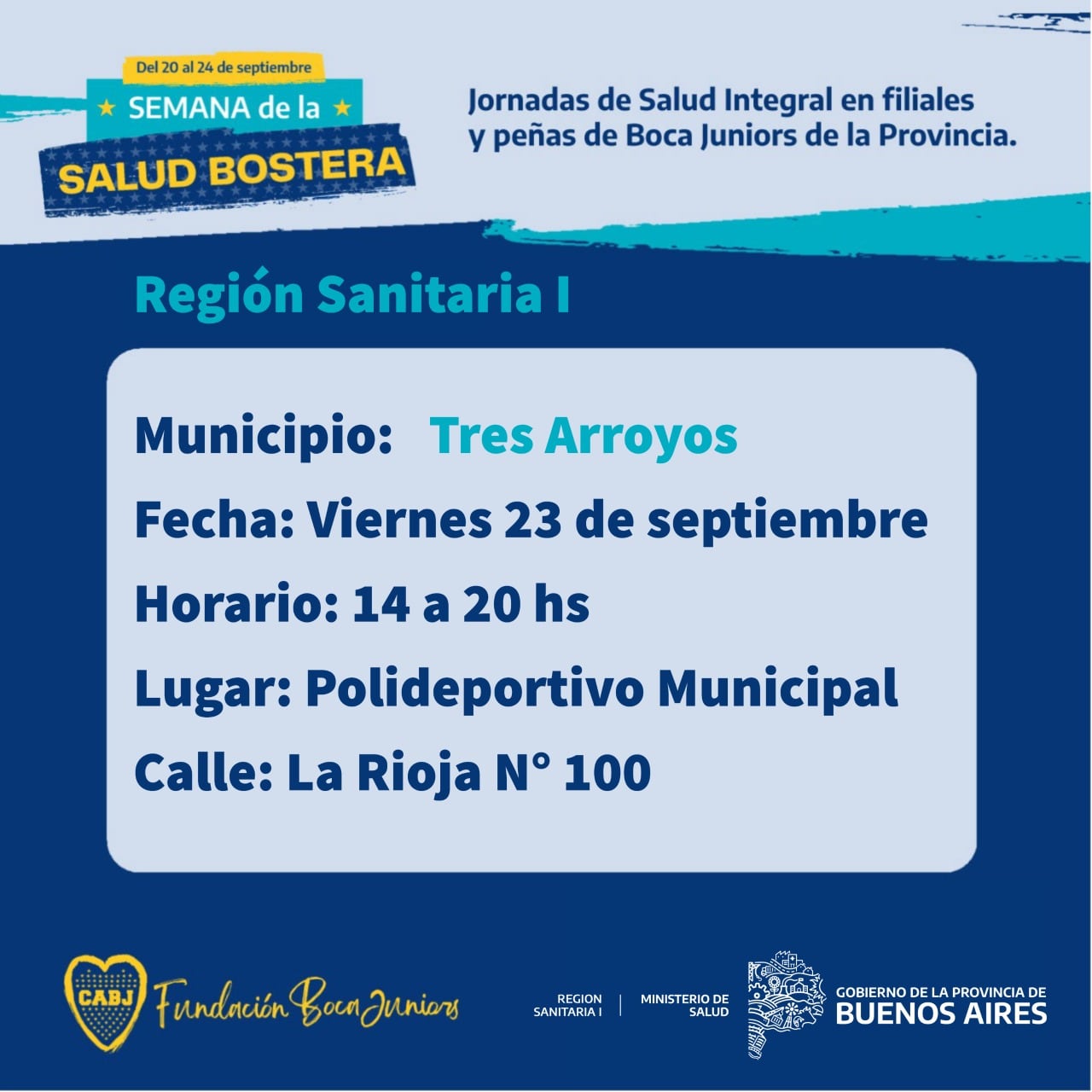 Tres Arroyos se suma a la “Semana de la Salud Bostera”