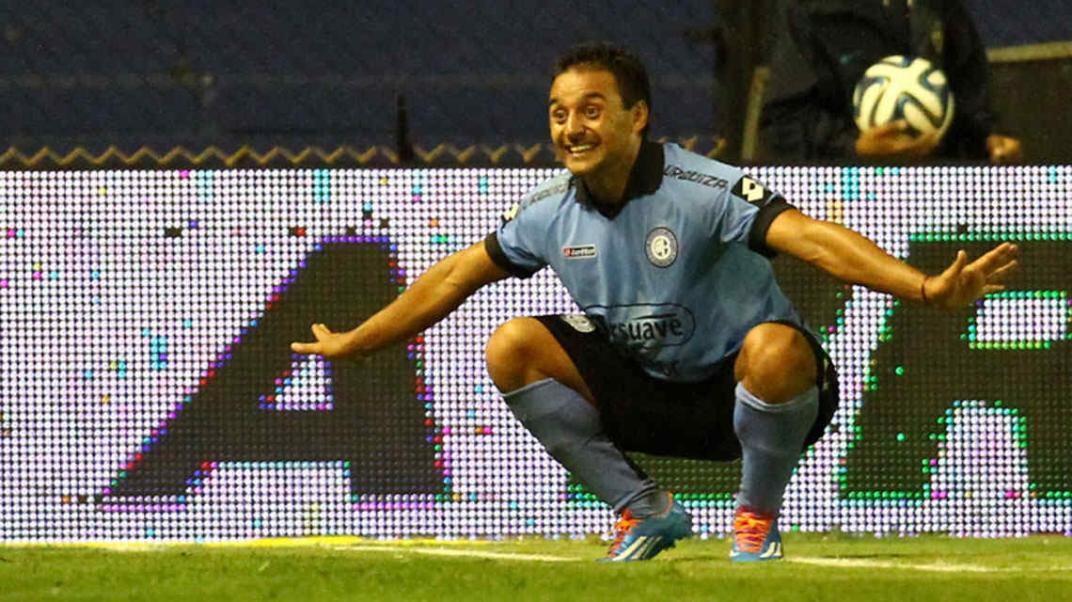 César Pereyra marcó el tercero de Belgrano, gol clave para el triunfo (Foto: Fotobaires).