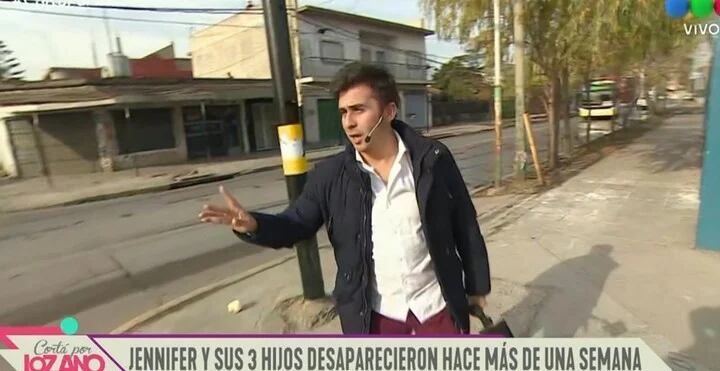 Heber Ybáñez, el notero de "Cortá por Lozano" que fue asaltado en vivo. (Captura de TV).