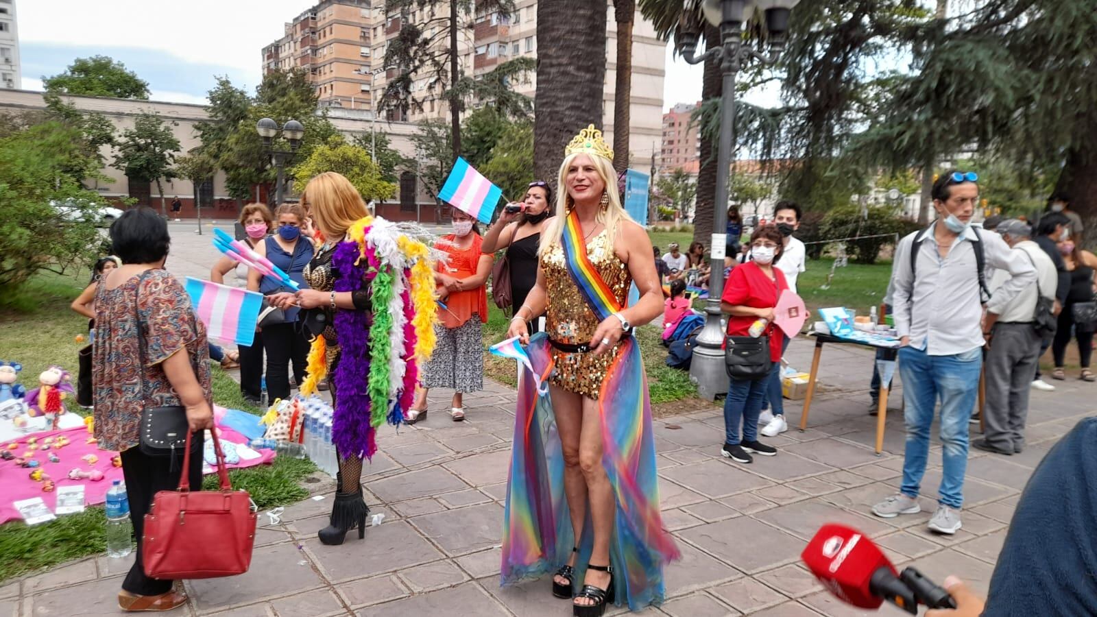 La Marcha del Orgullo en Jujuy estuvo dedicada a la activista trans fallecida Lourdes Ibarra.