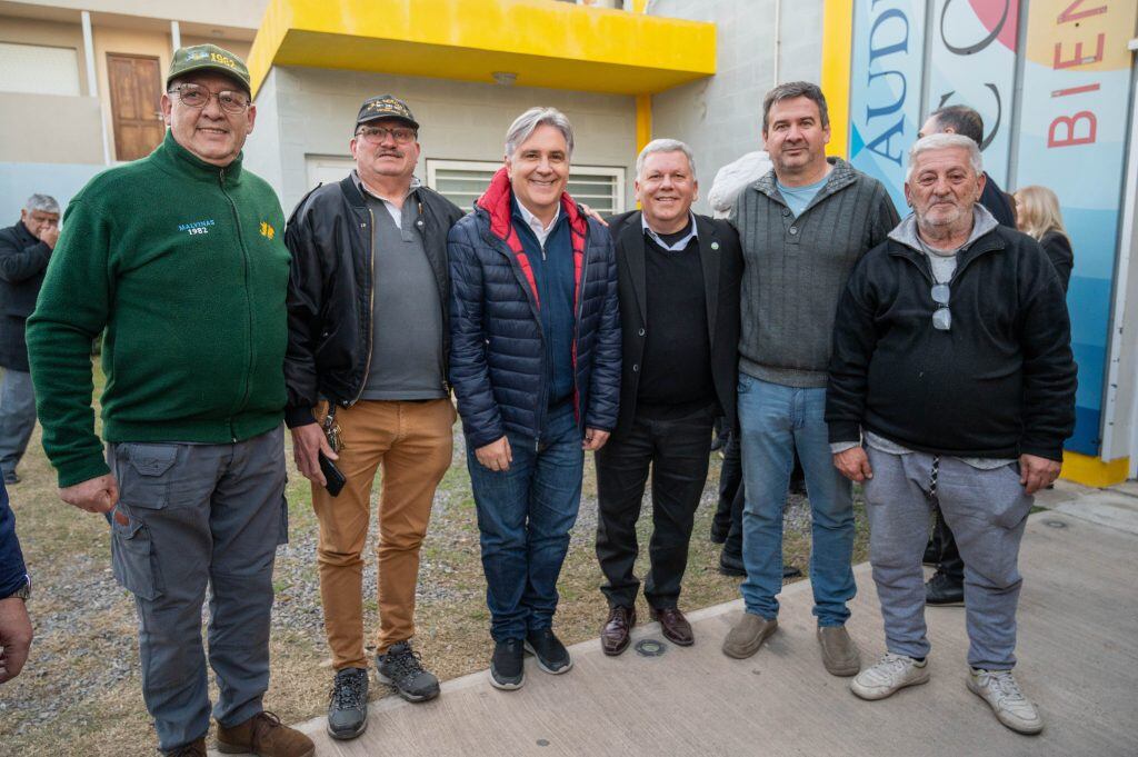 El Gobernador Martín Llaryora en Arroyito junto al intendente Gustavo Benedetti