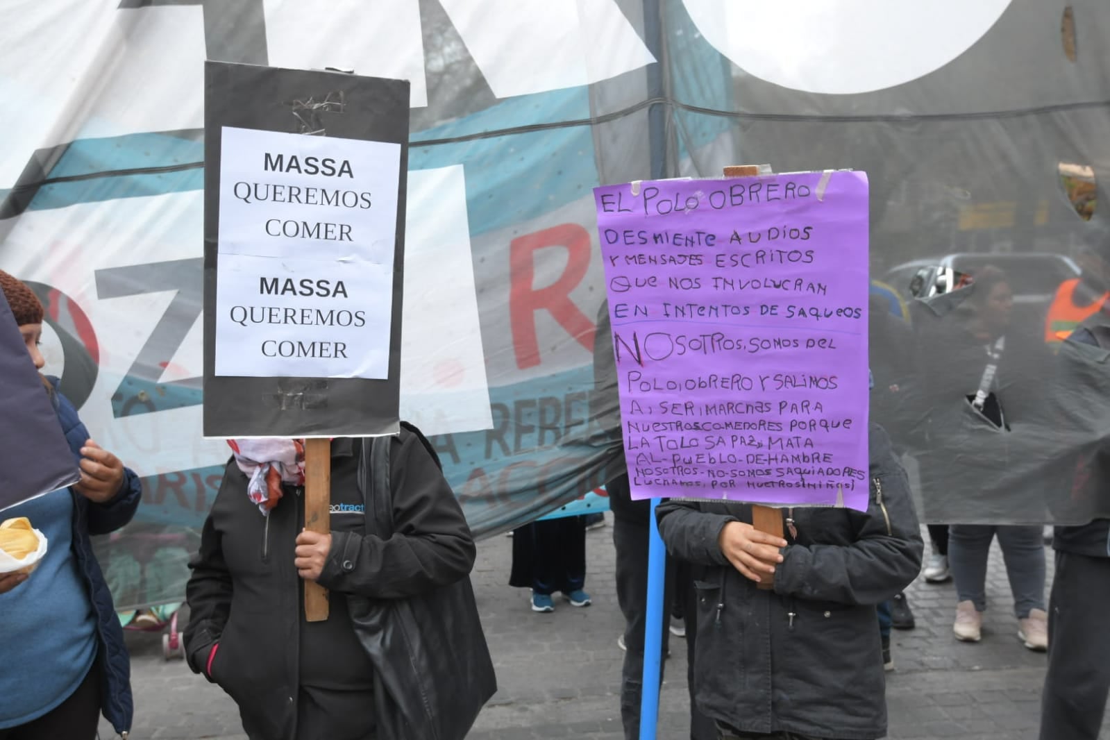 Protesta Polo Obrero. Ignacio Blanco / Los Andes