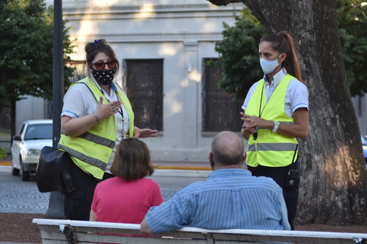 Campaña de concientización del uso de barbijo en Rafaela