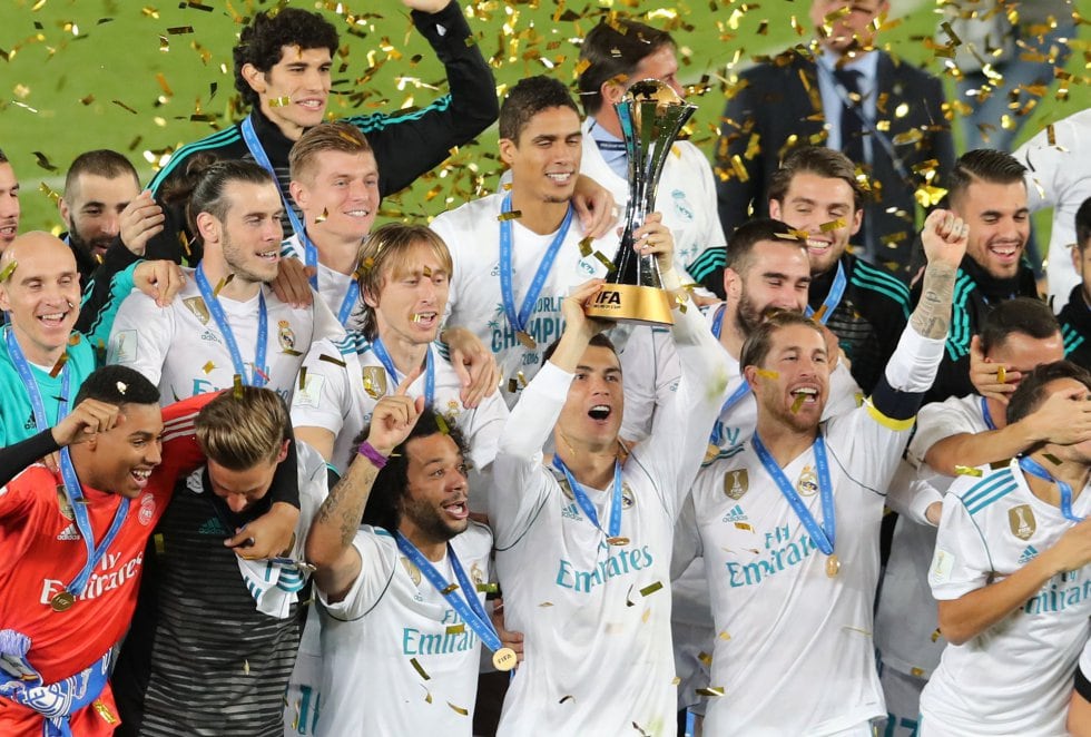 Real Madrid, el último que festejó en Japón.