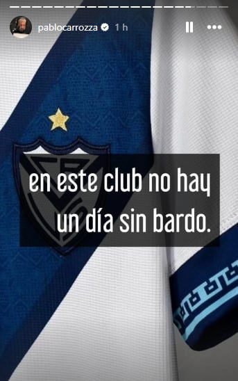 "En este club no hay un día sin bardo".