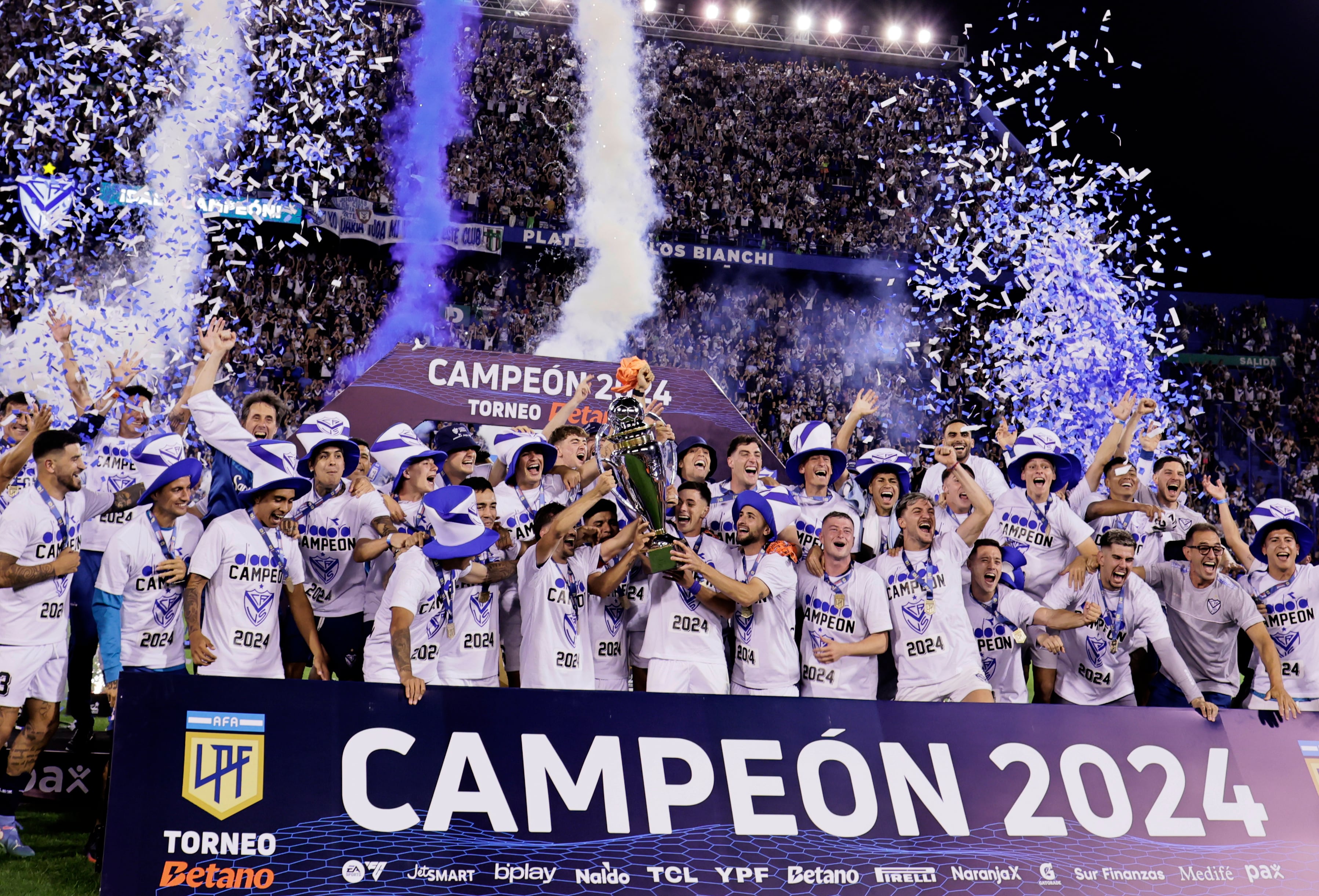 Vélez campeón. El Fortín se quedó con la Liga Profesional 2024 y sumó una nueva estrella a su gran historial. (Fotobaires)