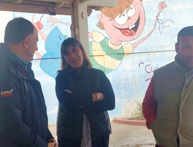 Pablo Garate de visita en el Jardín Maternal Frutillitas II