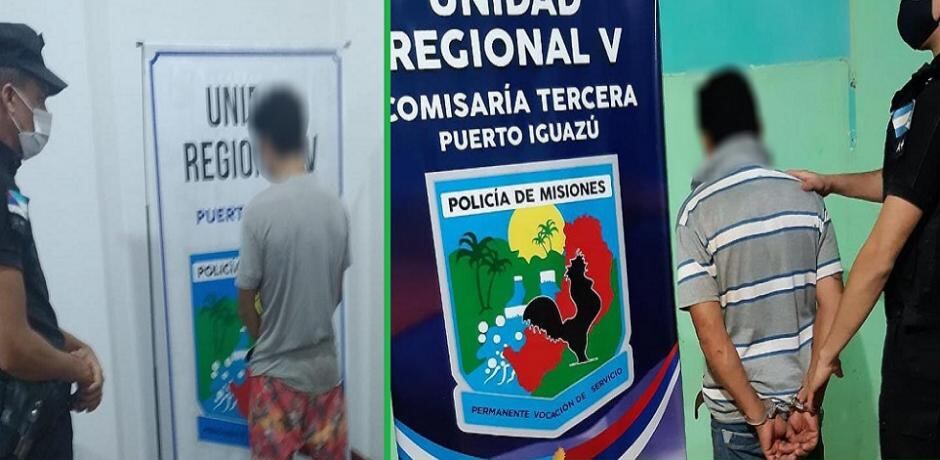 Dos individuos fueron detenidos por violencia de género en Puerto Iguazú.