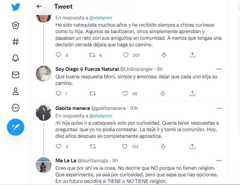 El comentario de una mendocina desató un debate sobre la religión y los niños.