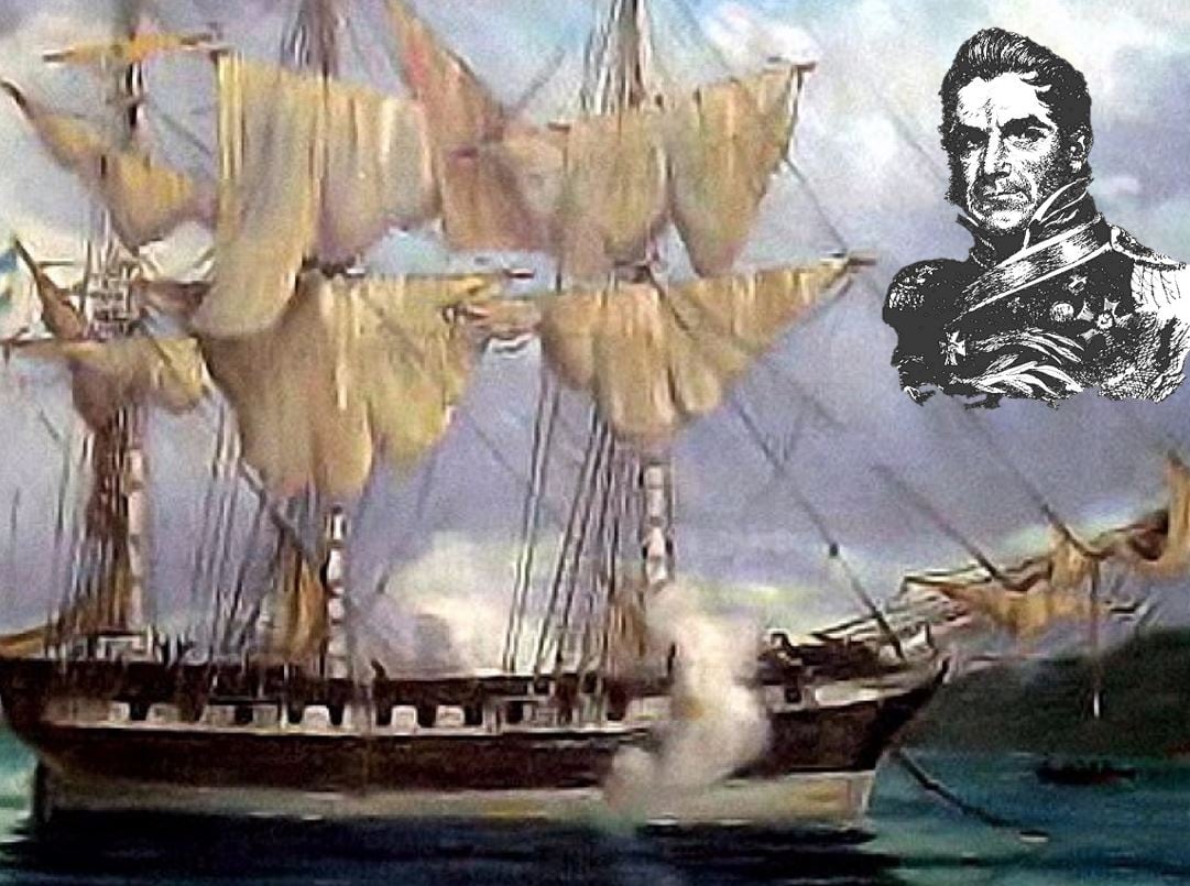 EL Comandante David Jewett llegó a Malvinas en 1820, tras días de navegación. Al llegar se encontró con pesqueros estadounidenses y británicos, a cuales instó a cesar las actividades de captura ictícola, ya que dañaban el recurso local.