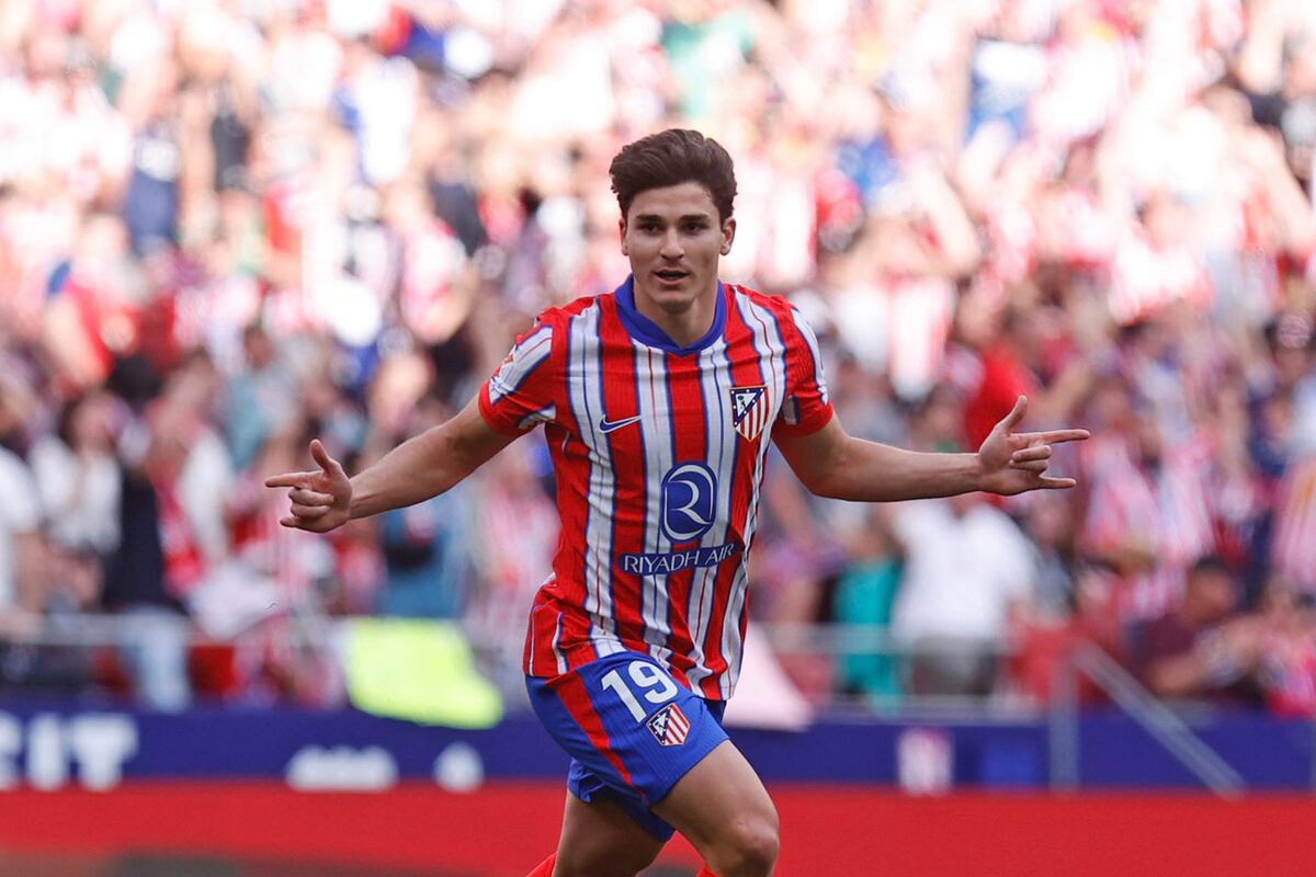 Julián Álvarez sigue con el arco abierto en el Atlético de Madrid: doblete del cordobés