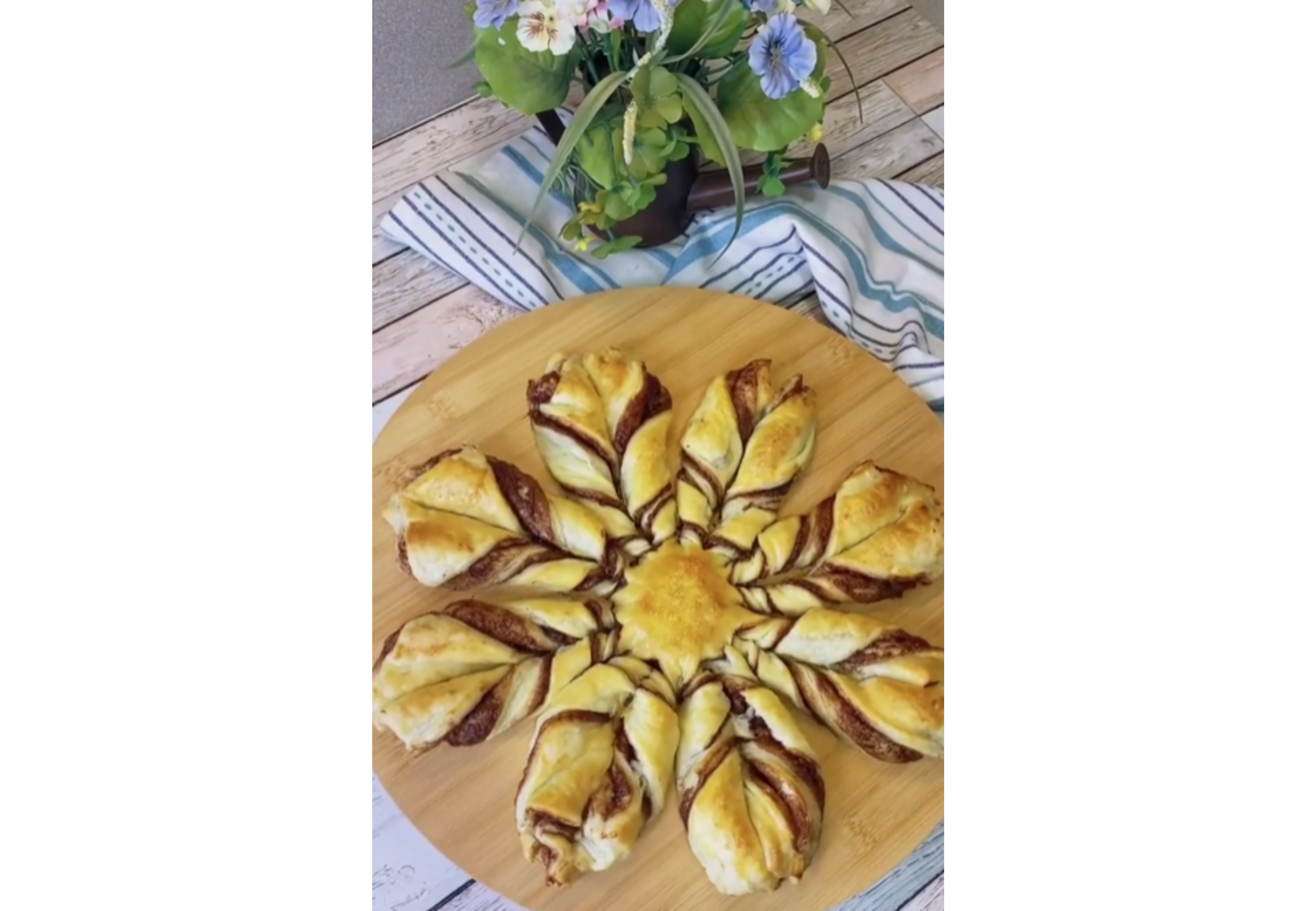 Así queda la rosca de Navidad.