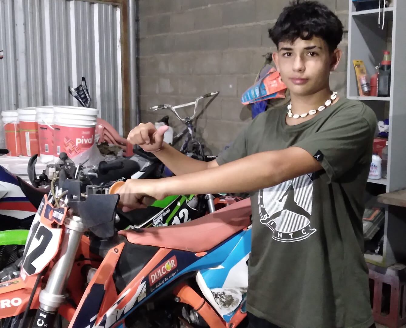 Santino Riba piloto motocross cordobés