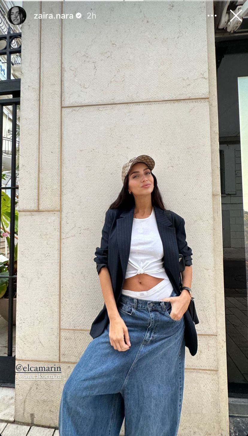 Zaira Nara modeló el look más en tendencia