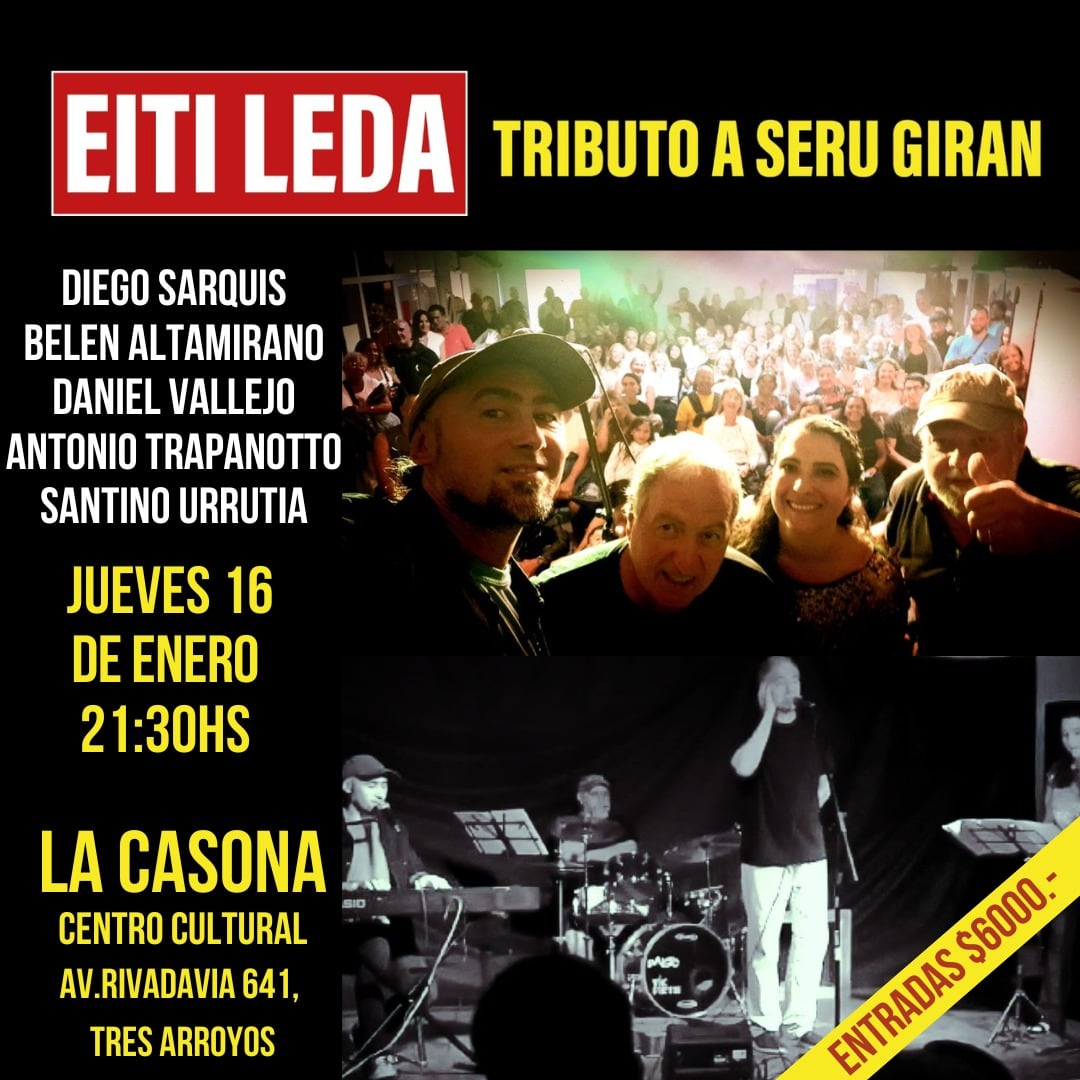 Eiti Leda: Tributo a Serú Giran en La Casona